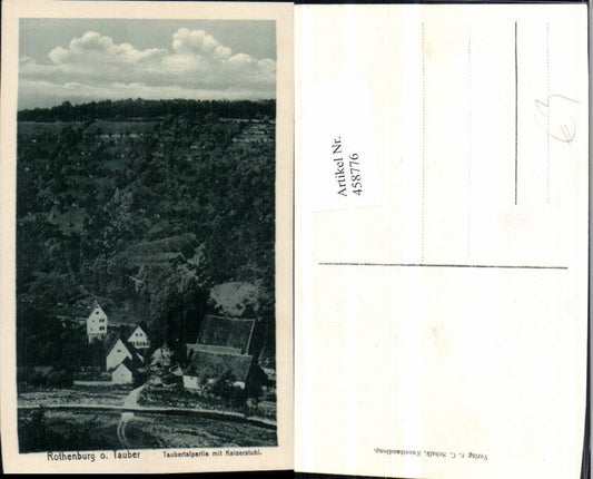 458776, Rothenburg ob der Tauber, Tauber Valley section with Kaiserstuhl