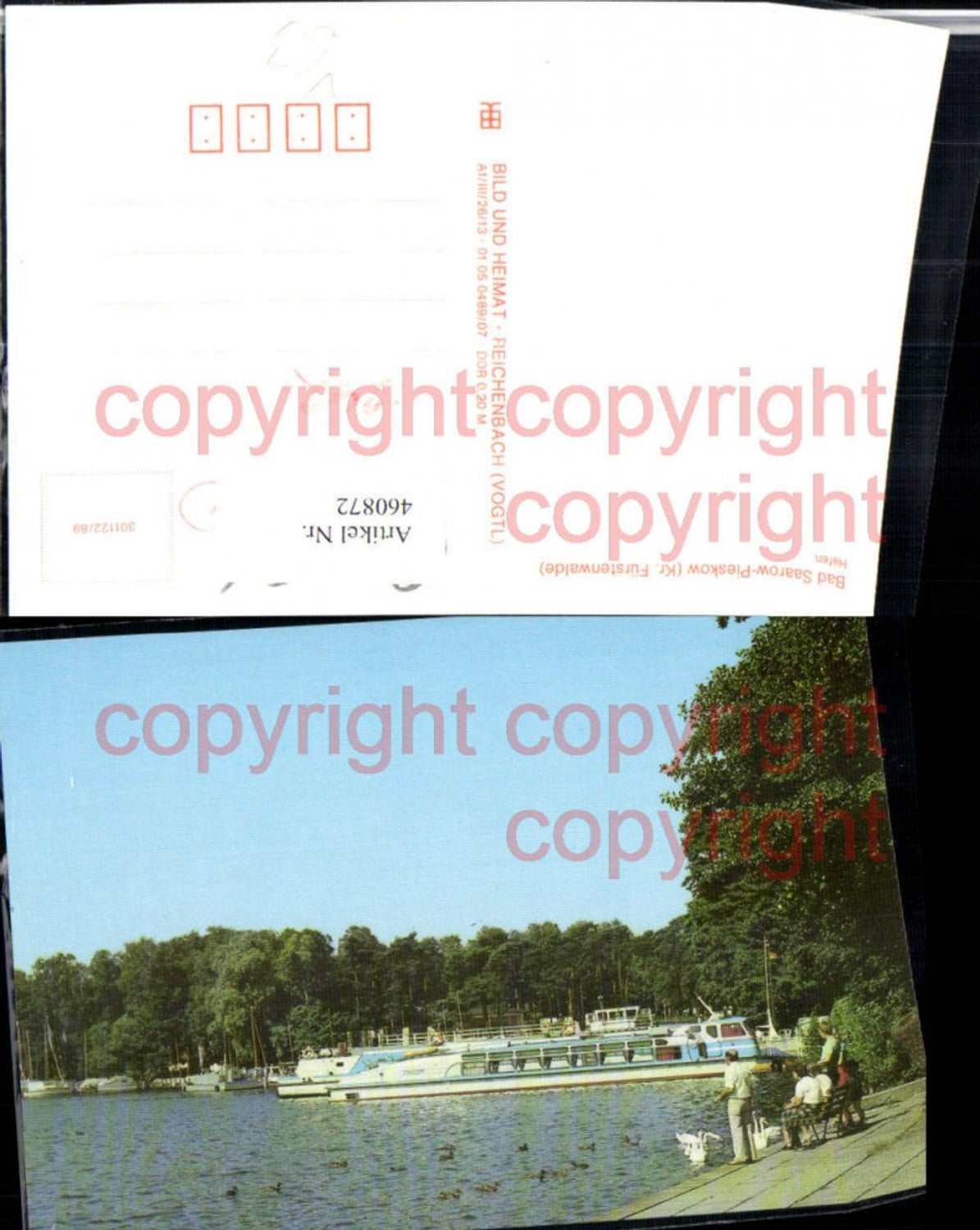 460872, Bad Saarow-Pieskow Hafen Boote pub VEB
