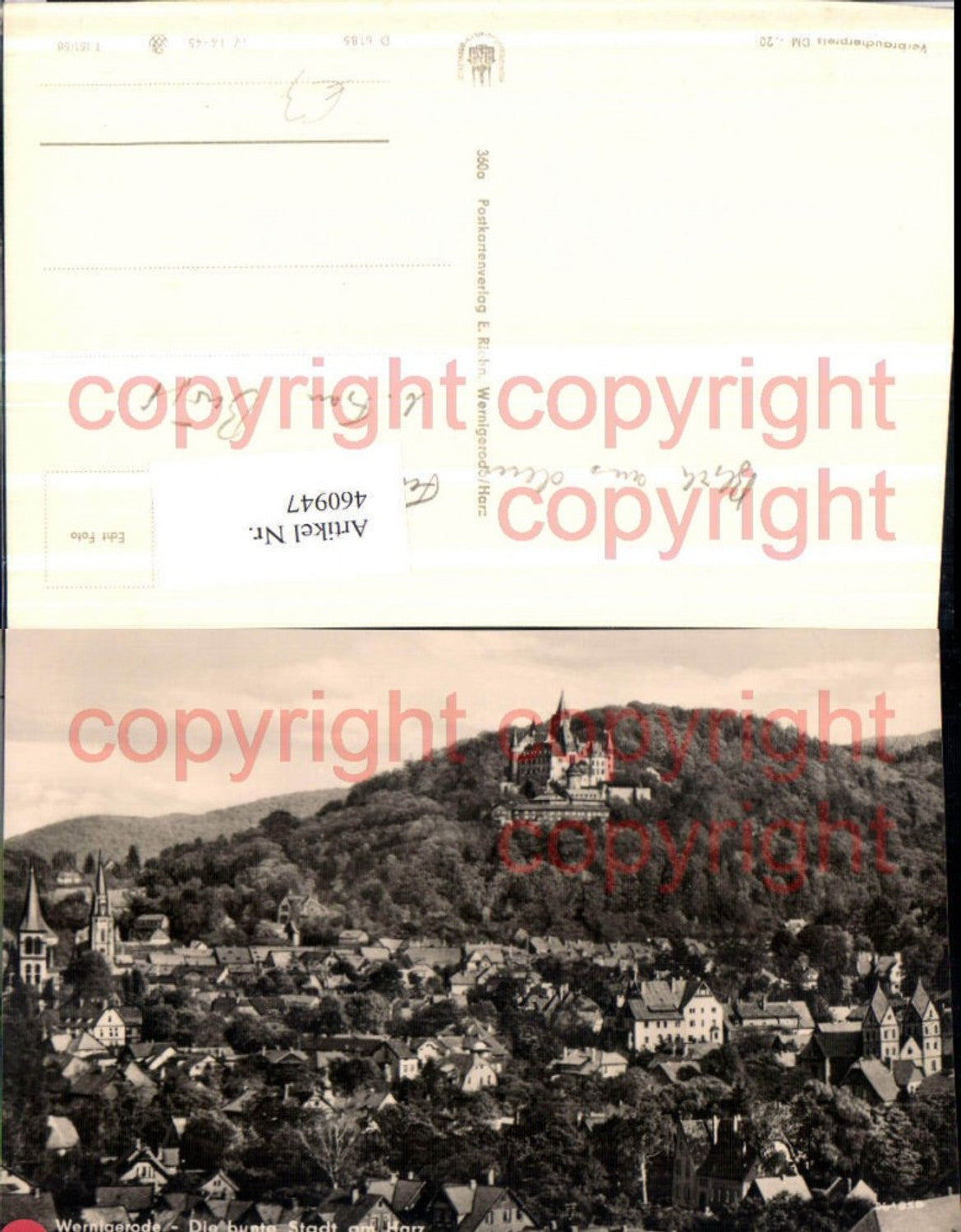 460947, Wernigerode Total with castle