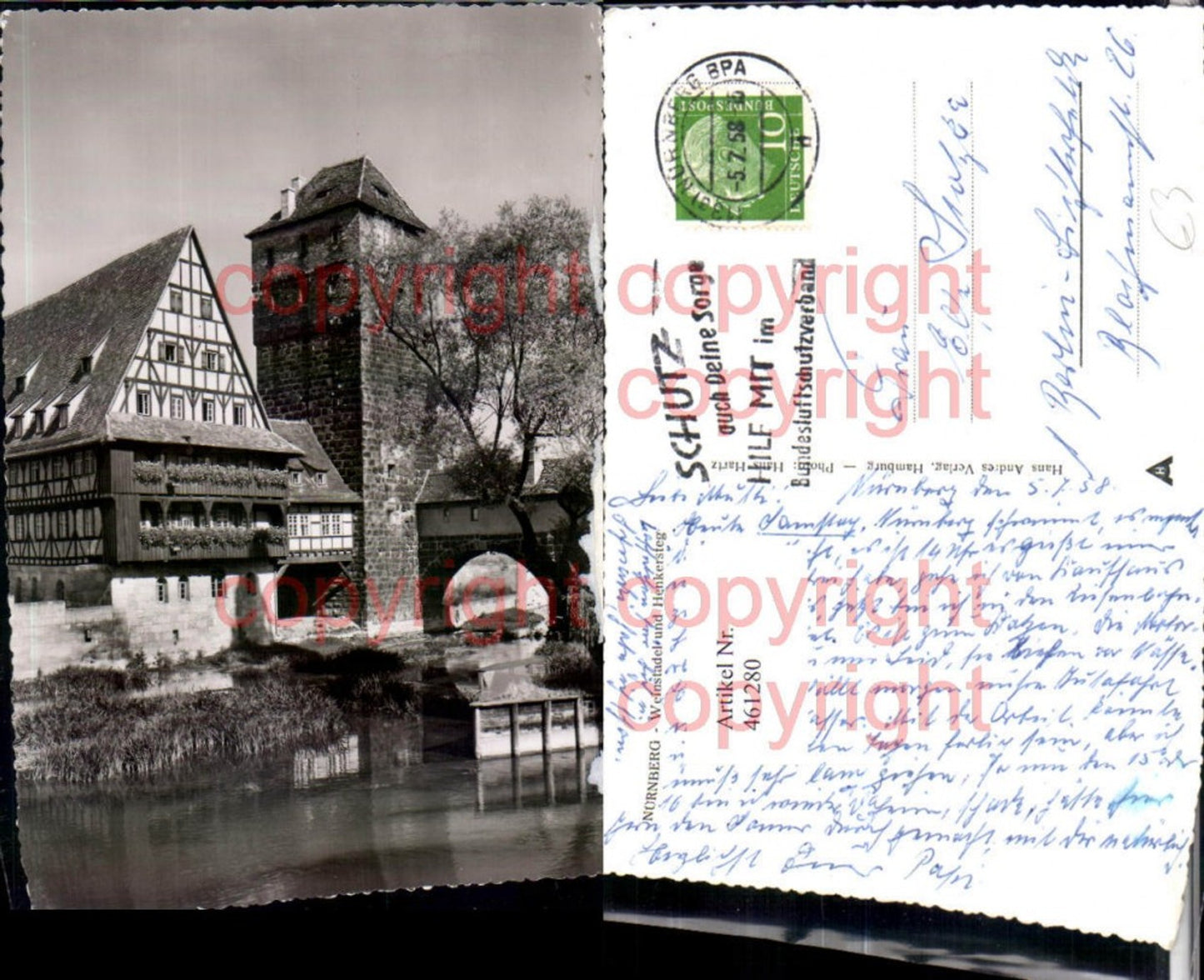 461280,Nürnberg Weinstadel u. Henkersteg Turm