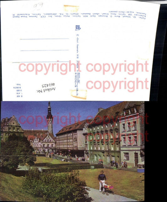 461425,Estonia Tallinn Motif Harju Street Town Hall Tower