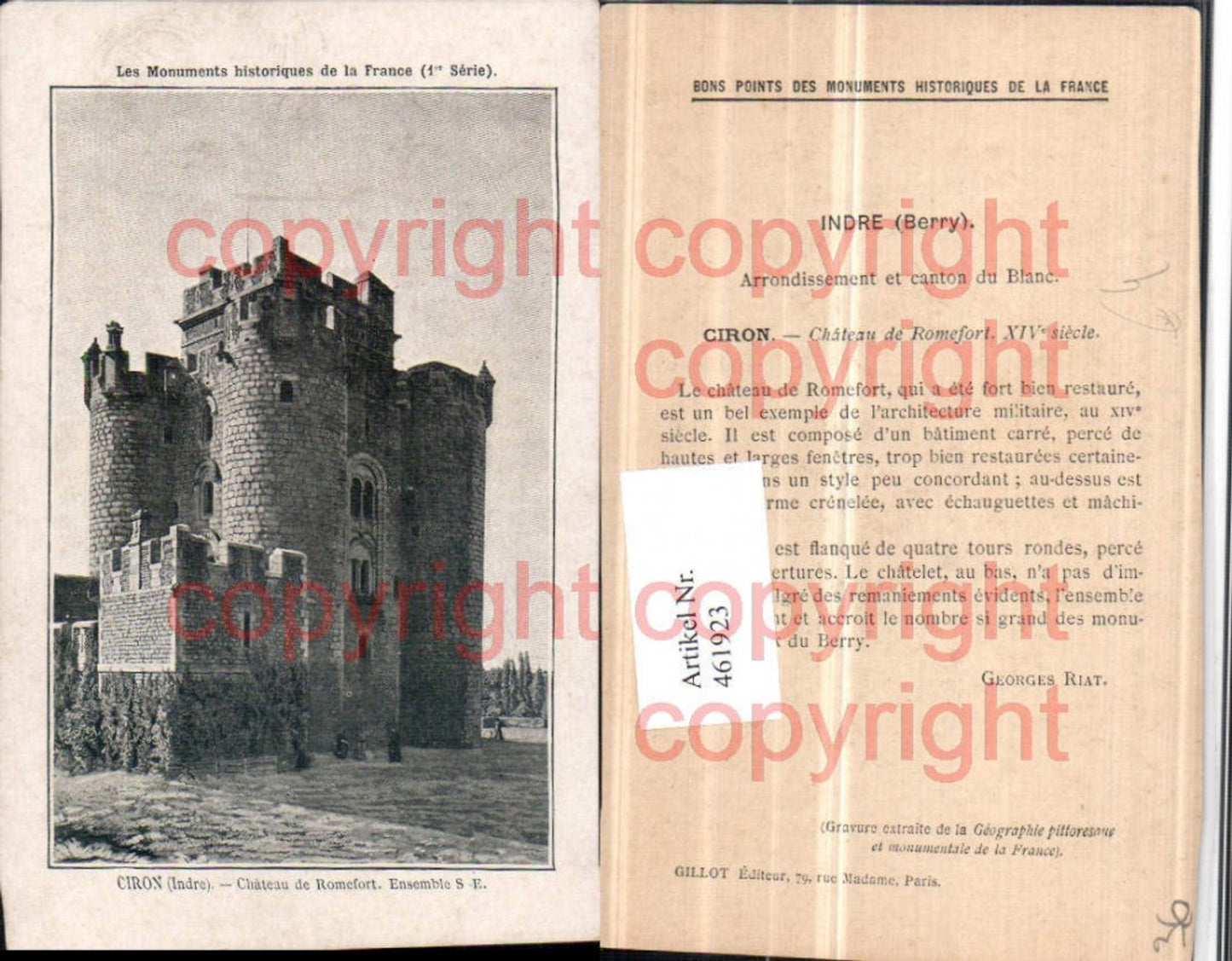 461923,Centre Indre Ciron Chateau de Romefort Schloss