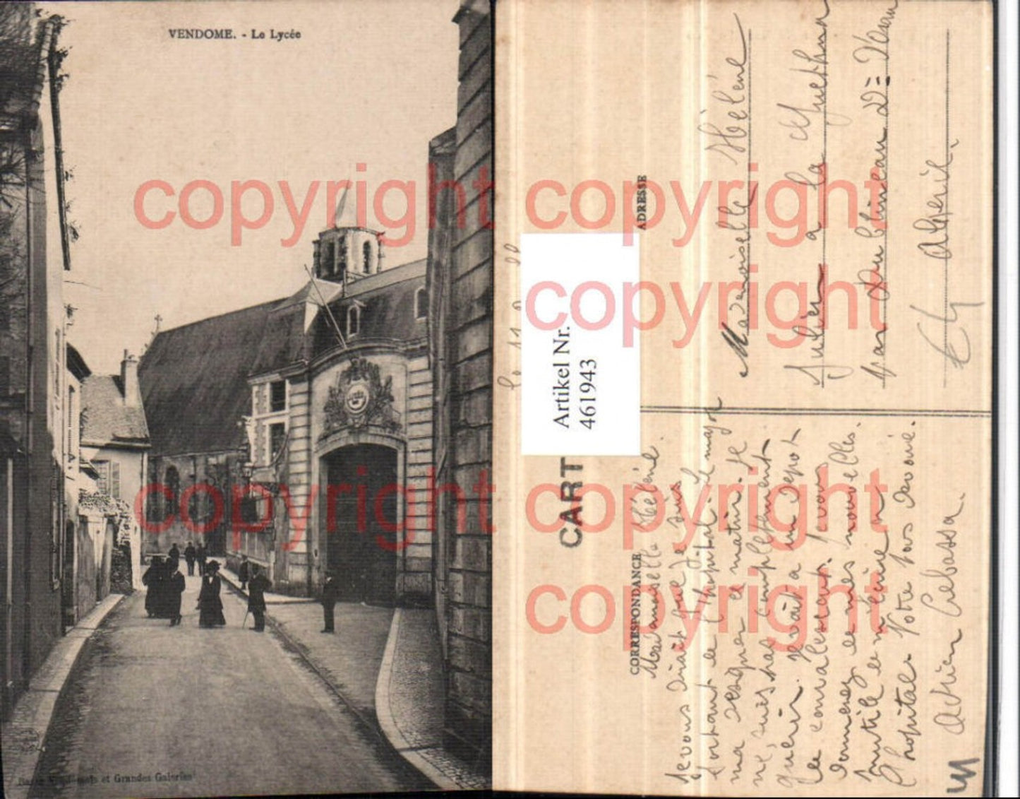 461943,Centre Loire-et-Cher Vendome Le Lycee Schule Straßenansicht