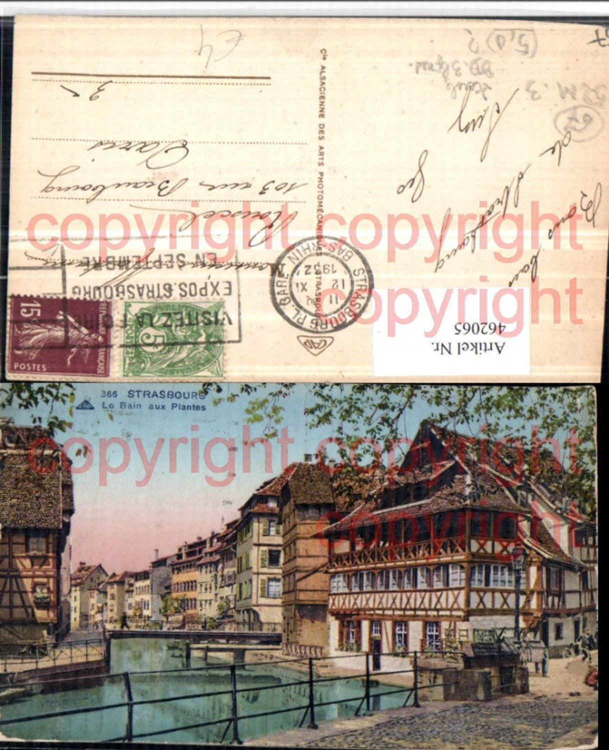 462065,Elsass Bas-Rhin Strasbourg Straßburg Bain aux Plantes Kanal