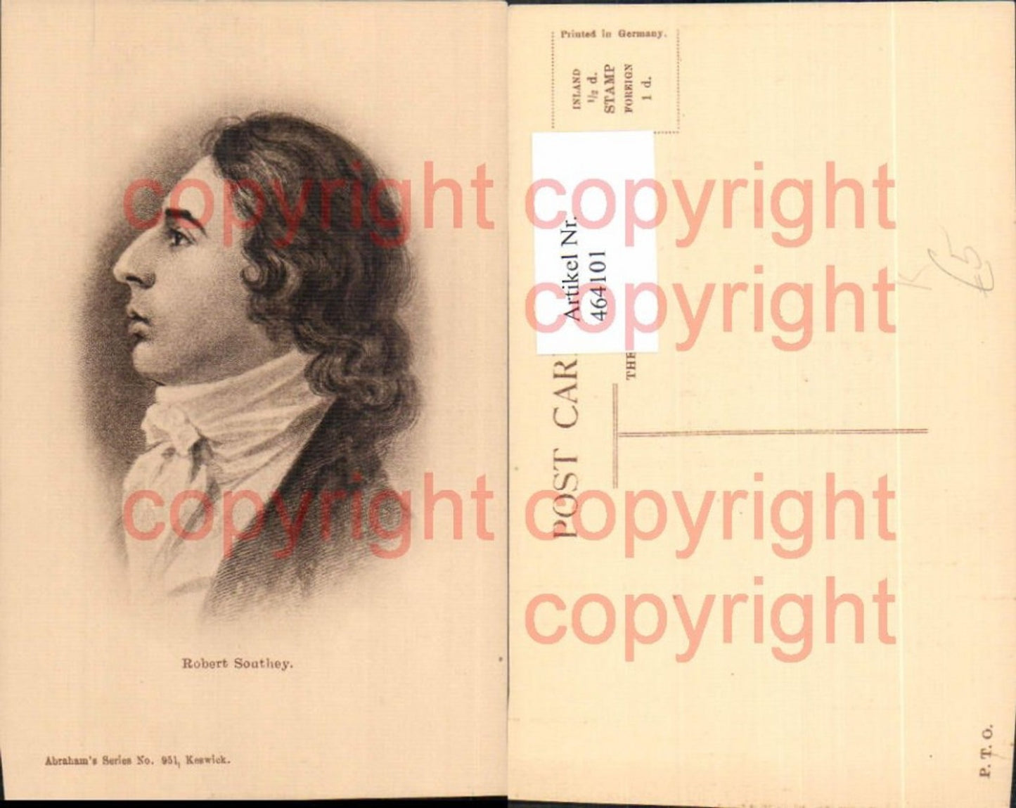 464101, Artist Ak Robert Soathey Portrait Art Science