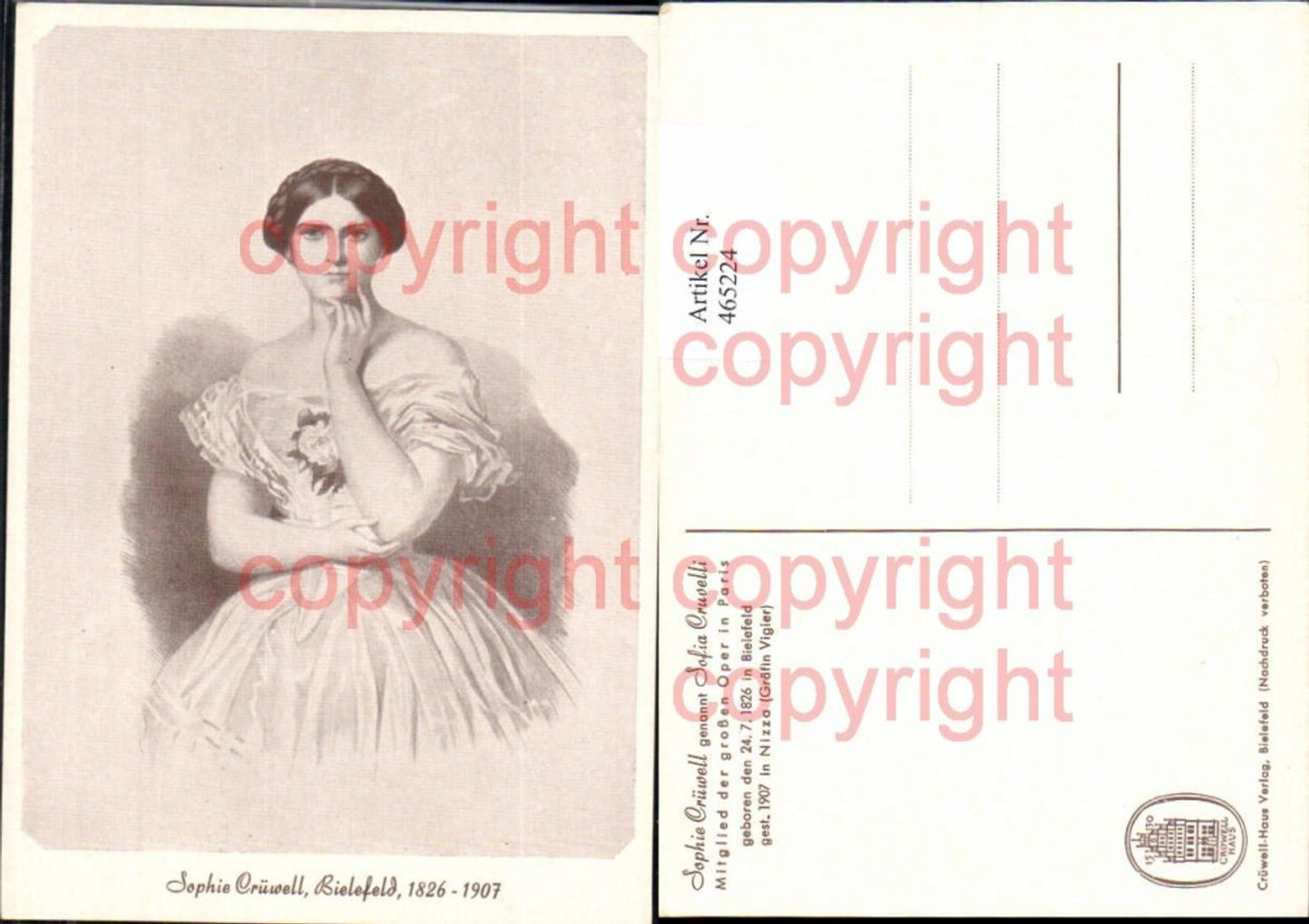 465224, Sophie Crüwell Countess Vigier Noble Opera Singer