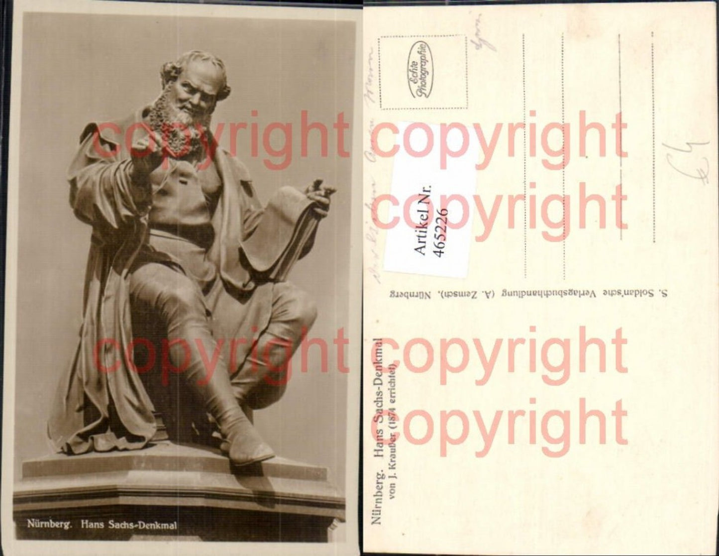 465226, Hans Sachs Monument Art Science