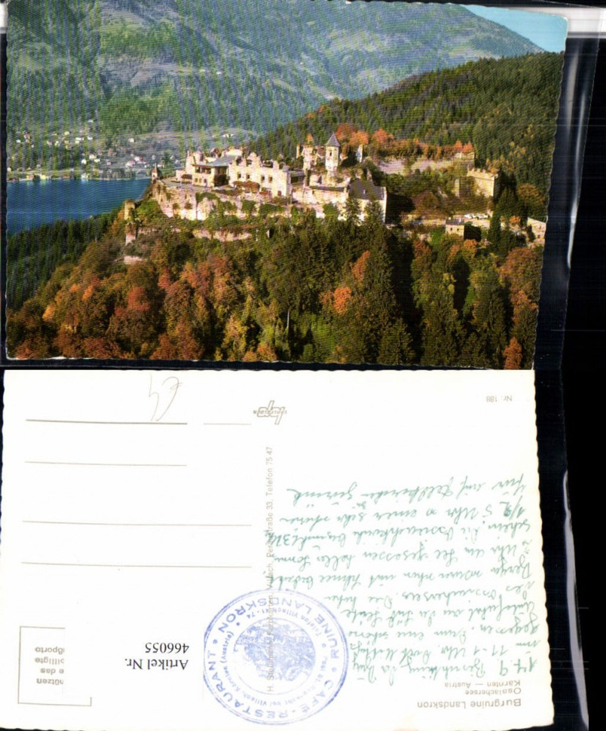 466055,Villach Burgruine Burg Landskron m. Ossiachersee