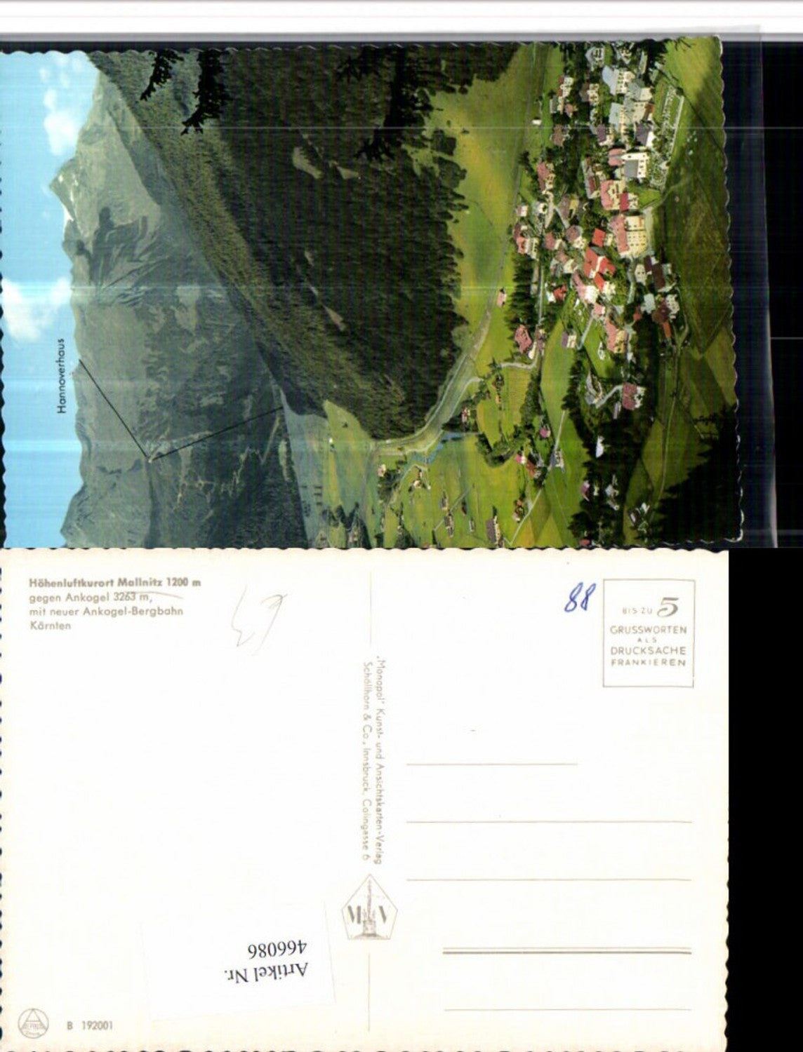 466086, Mallnitz Total view against Ankogel mountain scenery