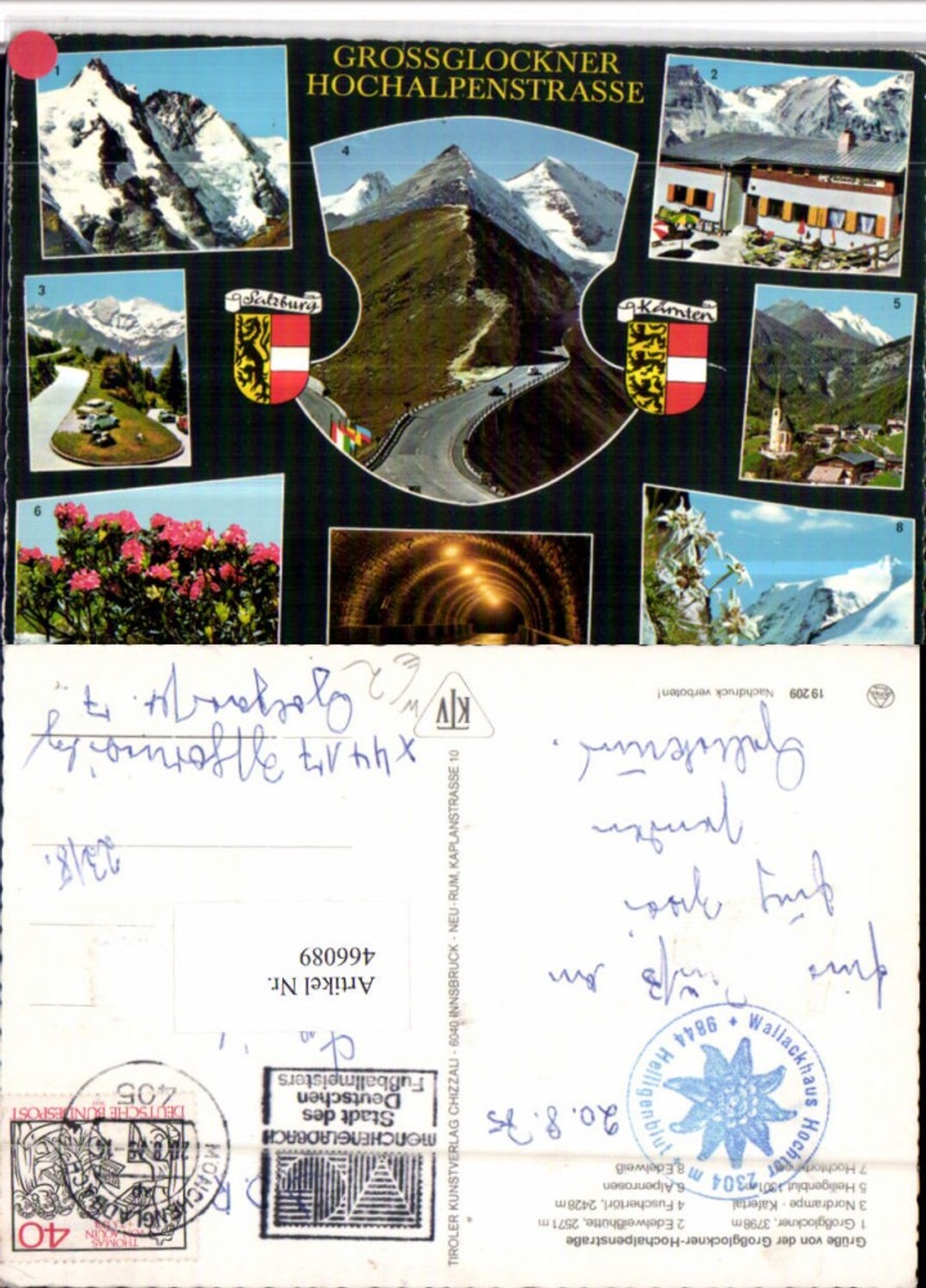 466089, Grossglockner High Alpine Road near Heiligenblut, multi-view map