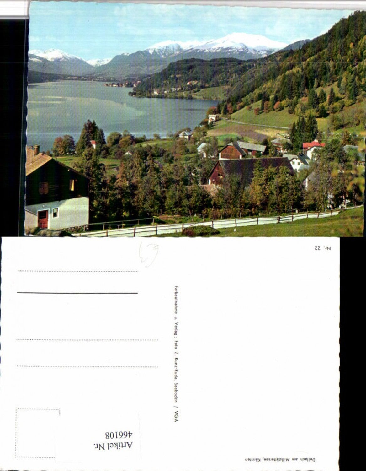466108, Dellach am Millstättersee, lake and mountain scenery