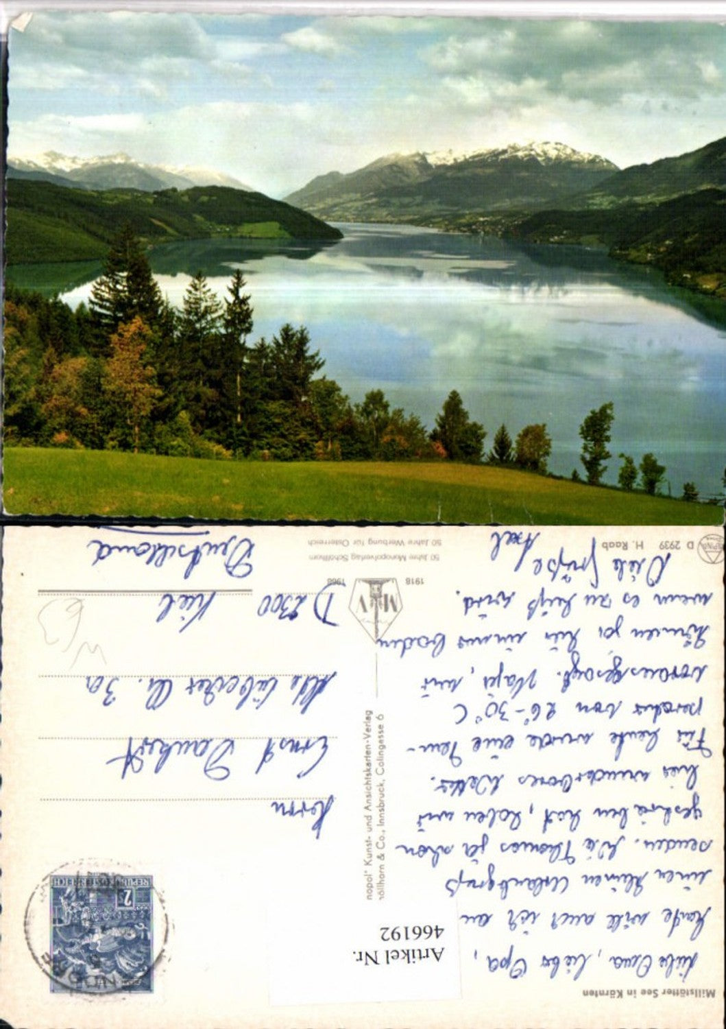466192, Millstättersee lake near Millstatt, mountain scenery