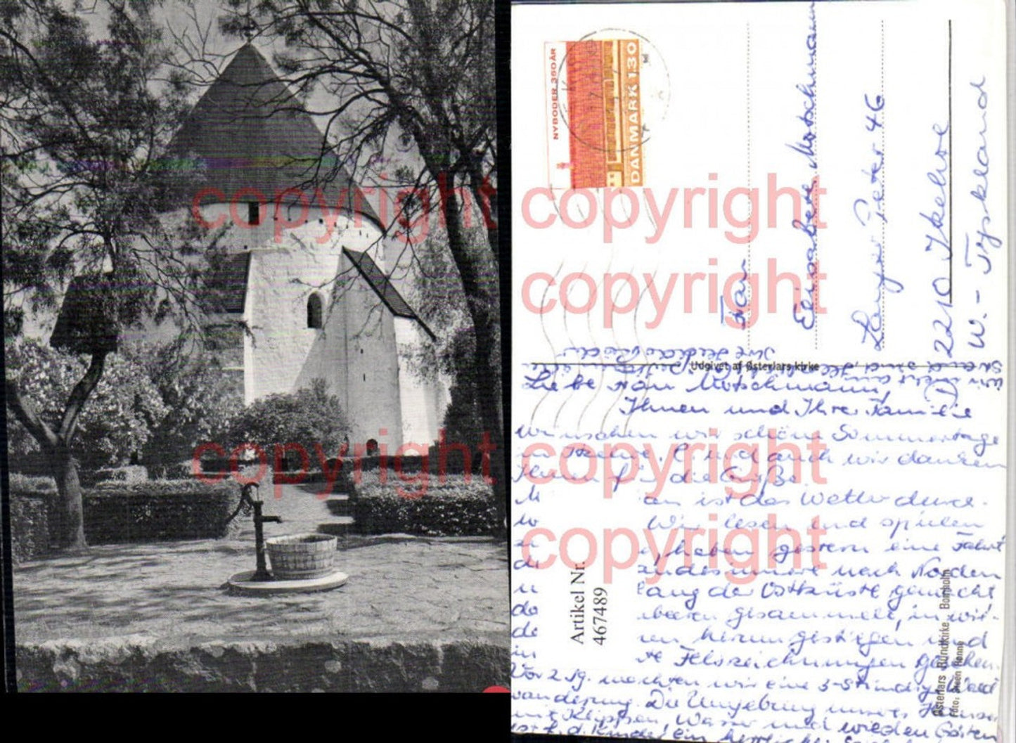 467489,Denmark Bornholm Ostertars Rundkirke Church