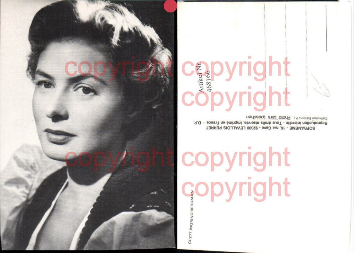 468166, Actress Ingrid Bergman Portrait
