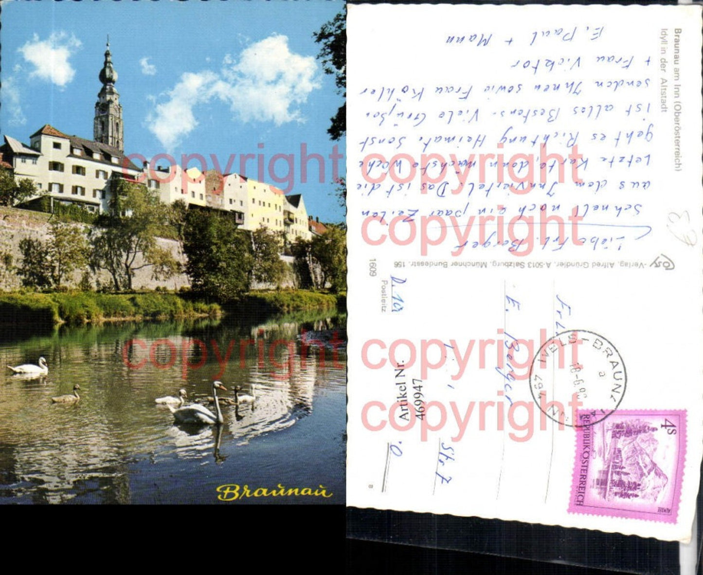 469947, Braunau am Inn Idyll partial view swans pub Cosy