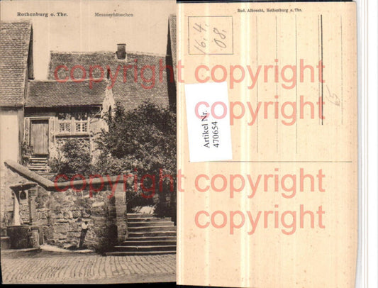 470654, Rothenburg ob der Tauber Messnerhäuschen Motif