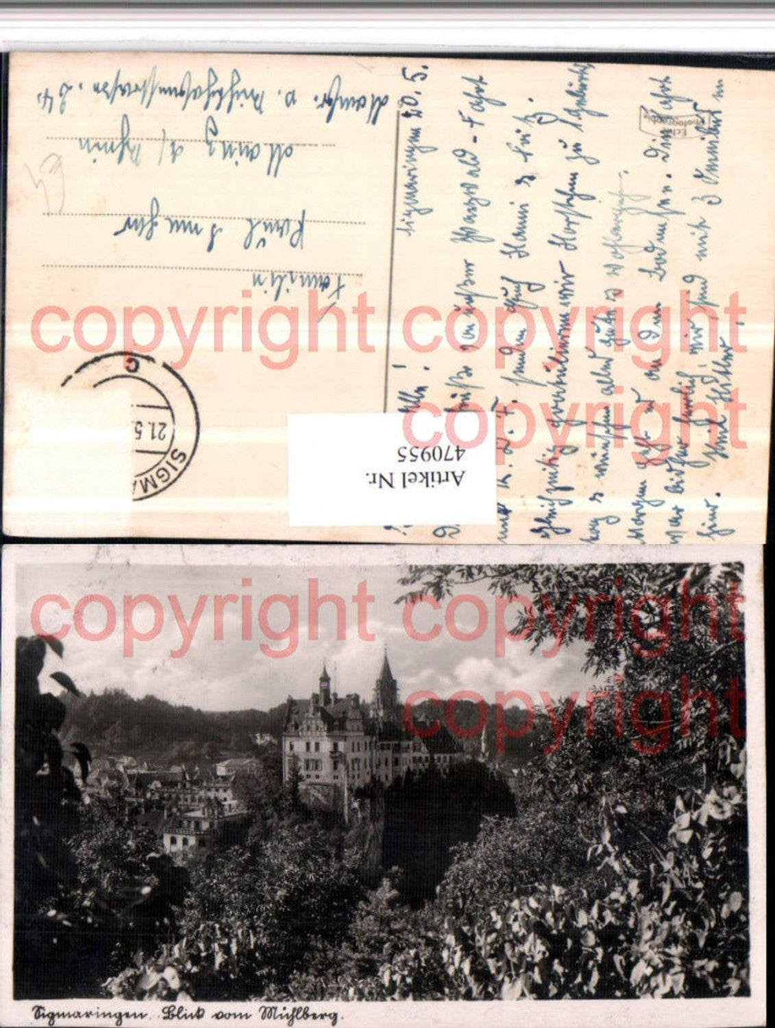 470955, Sigmaringen Partial view from Mühlberg