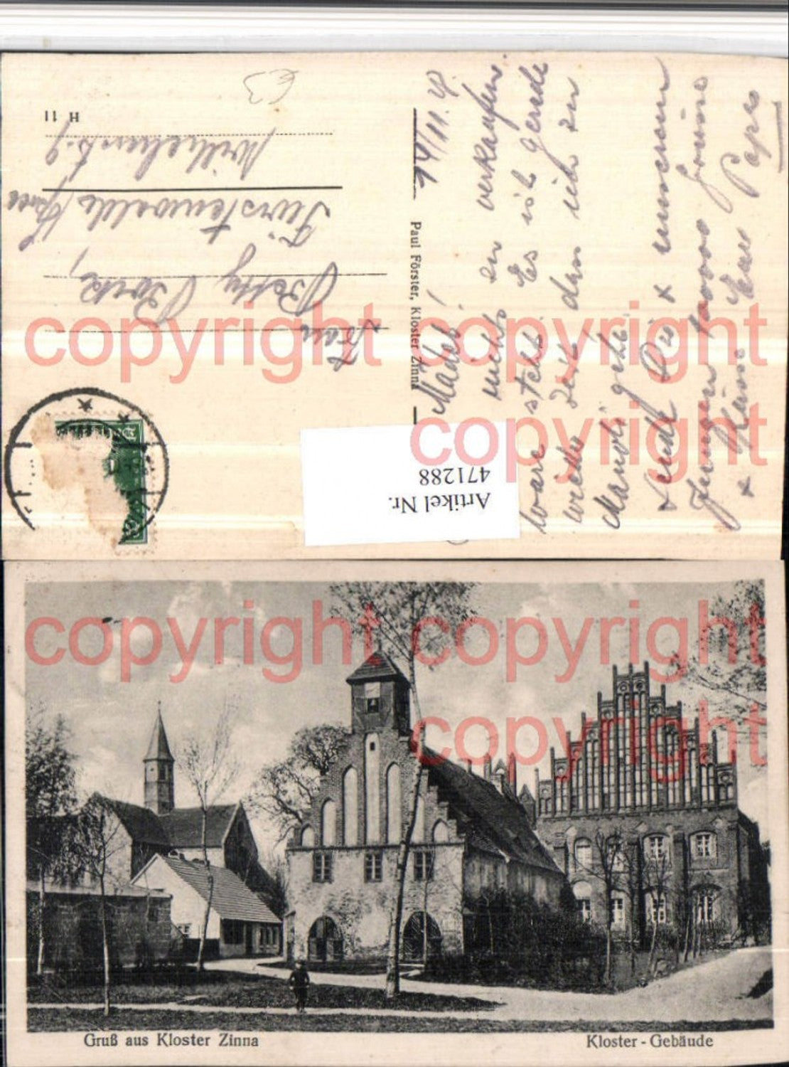 471288, Greetings from Kloster Zinna near Jüterbog, church building