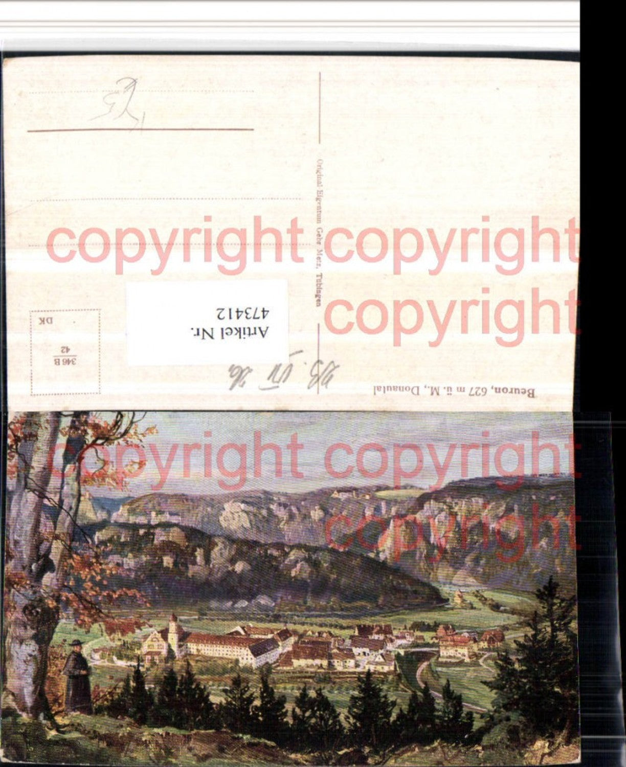 473412, Artist AK Beuron in the Danube Valley Total