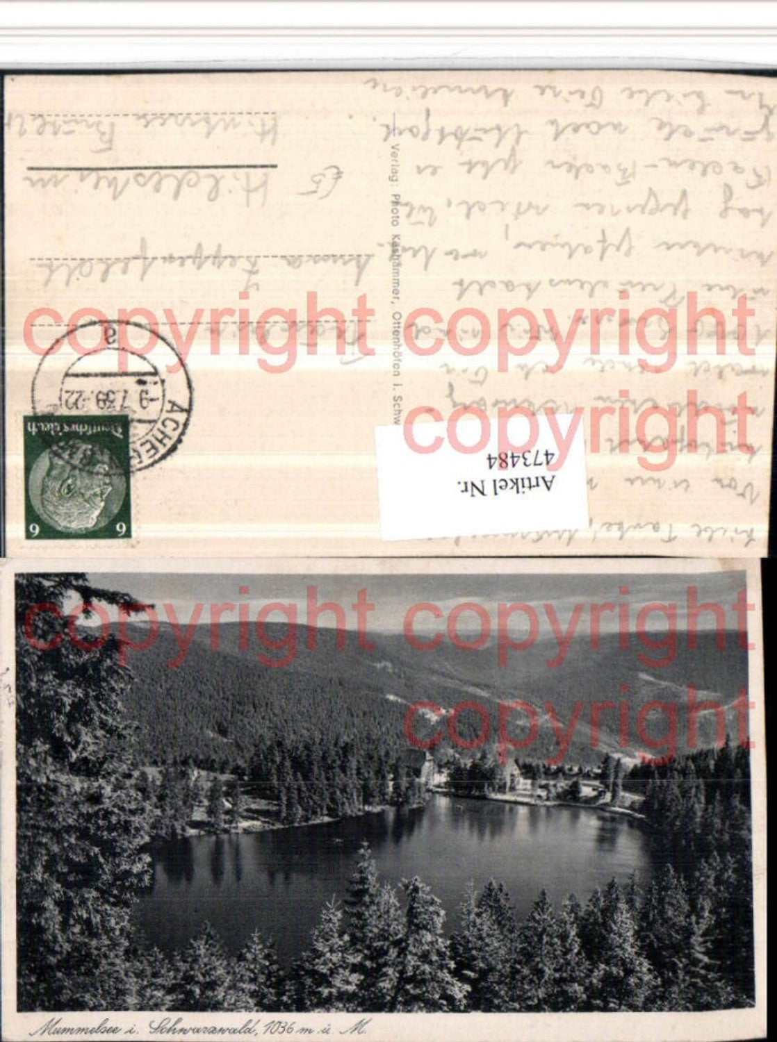 473484,Mummelsee Lake in the Black Forest b. Seebach