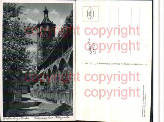 473515, Rothenburg ob der Tauber, Wehrgang near the Klingentor Tower