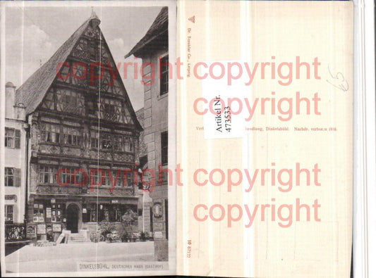 473533, Dinkelsbühl Deutsches Haus Gasthof