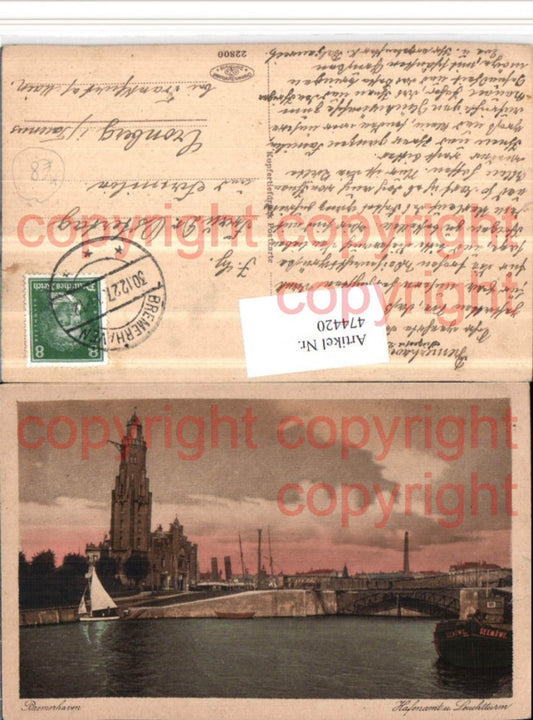 474420, Bremerhaven Port Authority and Lighthouse