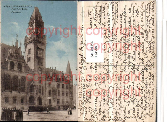 474588, Sarrebruck Saarbrücken Hotel de Ville Rathaus