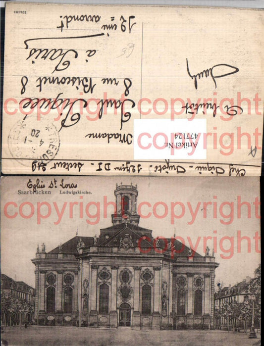 477124, Saarbrücken Ludwigskirche Church