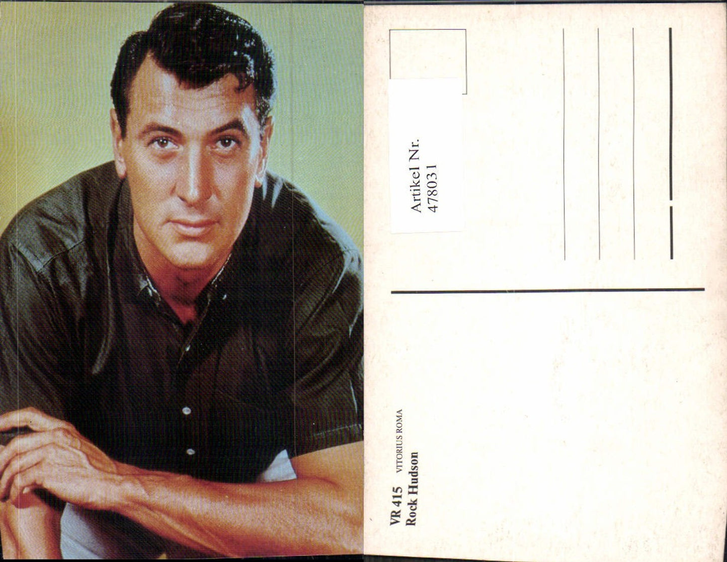 478031, Actor Rock Hudson