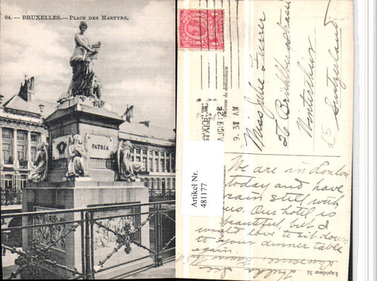 481177, Belgium Brussels Place des Martyrs Monument