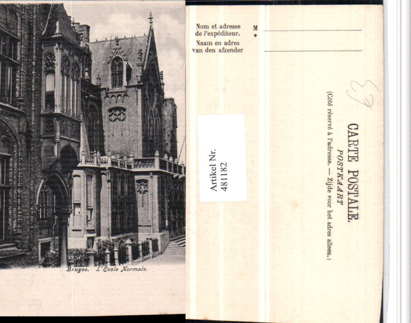 481182, Belgium Bruges Bruges Ecole Normale School Building