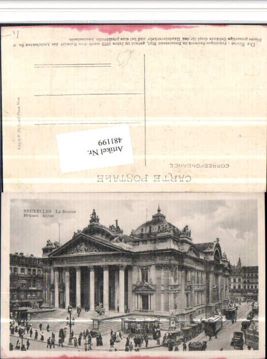 481199, Belgium Brussels La Bourse Börse