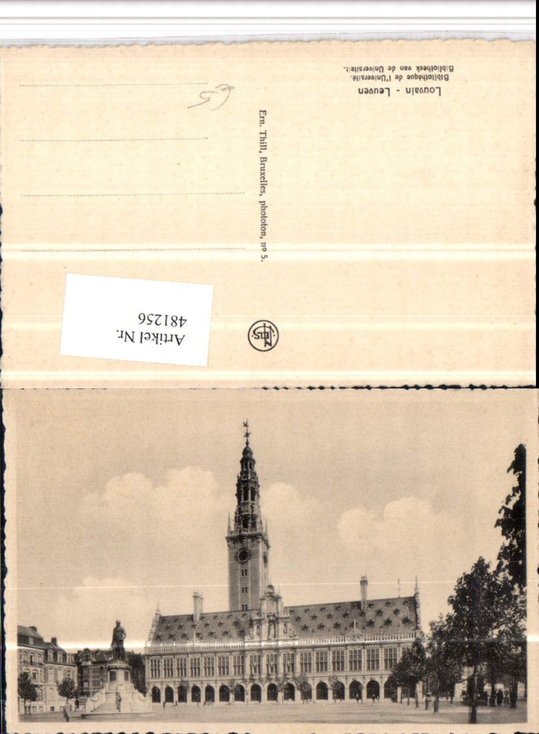 481256,Belgium Louvain Leuven Lions Bibliotheque de Universite Library