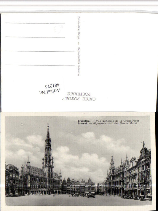 481275, Belgium Brussels Brussels General view of the Grand Place Town Hall