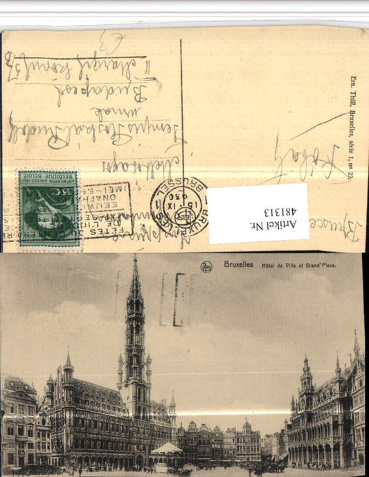 481313, Belgium Brussels Brussels City Hall and Grand Place