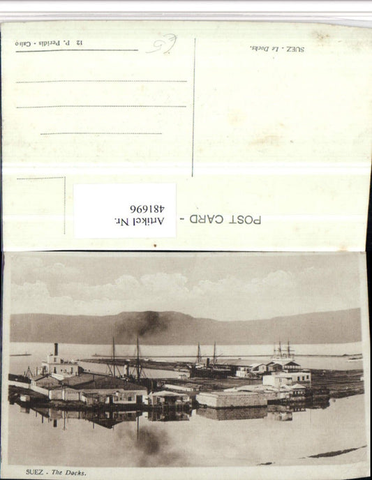 481696,Egypt Suez Sues The Docks harbor steamer