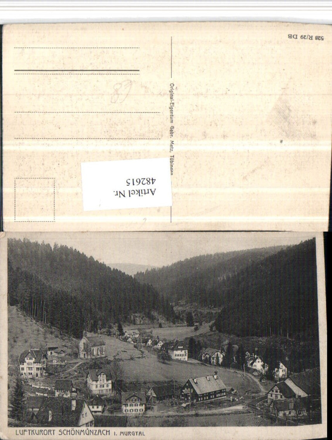 482615, Schönmünzach in the Murg Valley, partial view
