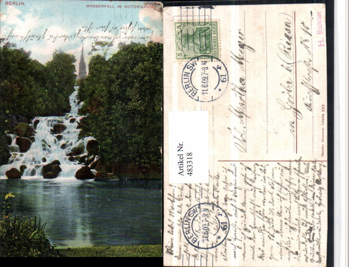 483318, Berlin Victoria Park Waterfall
