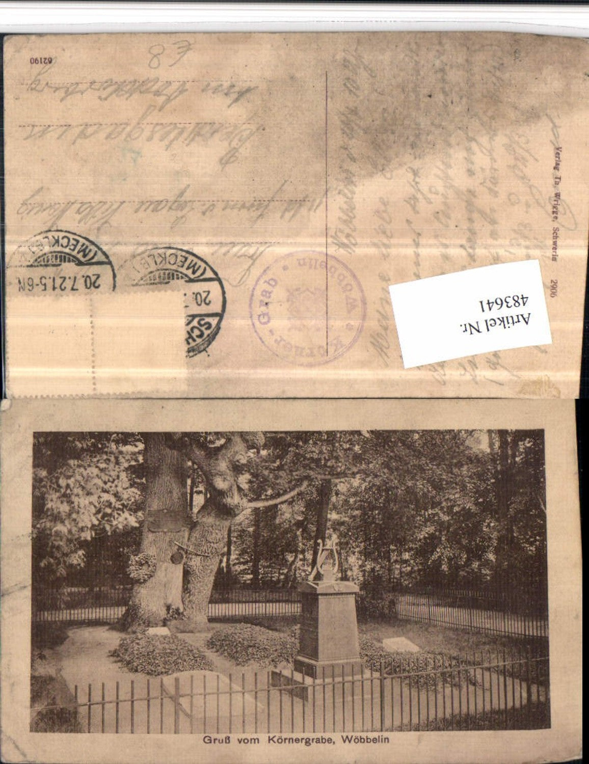 483641, Wöbbelin Körnergrab Tombstone 