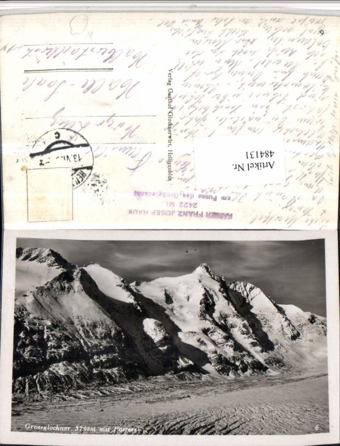 484131, Grossglockner with Pasterze Glacier near Heiligenblut, mountain scenery