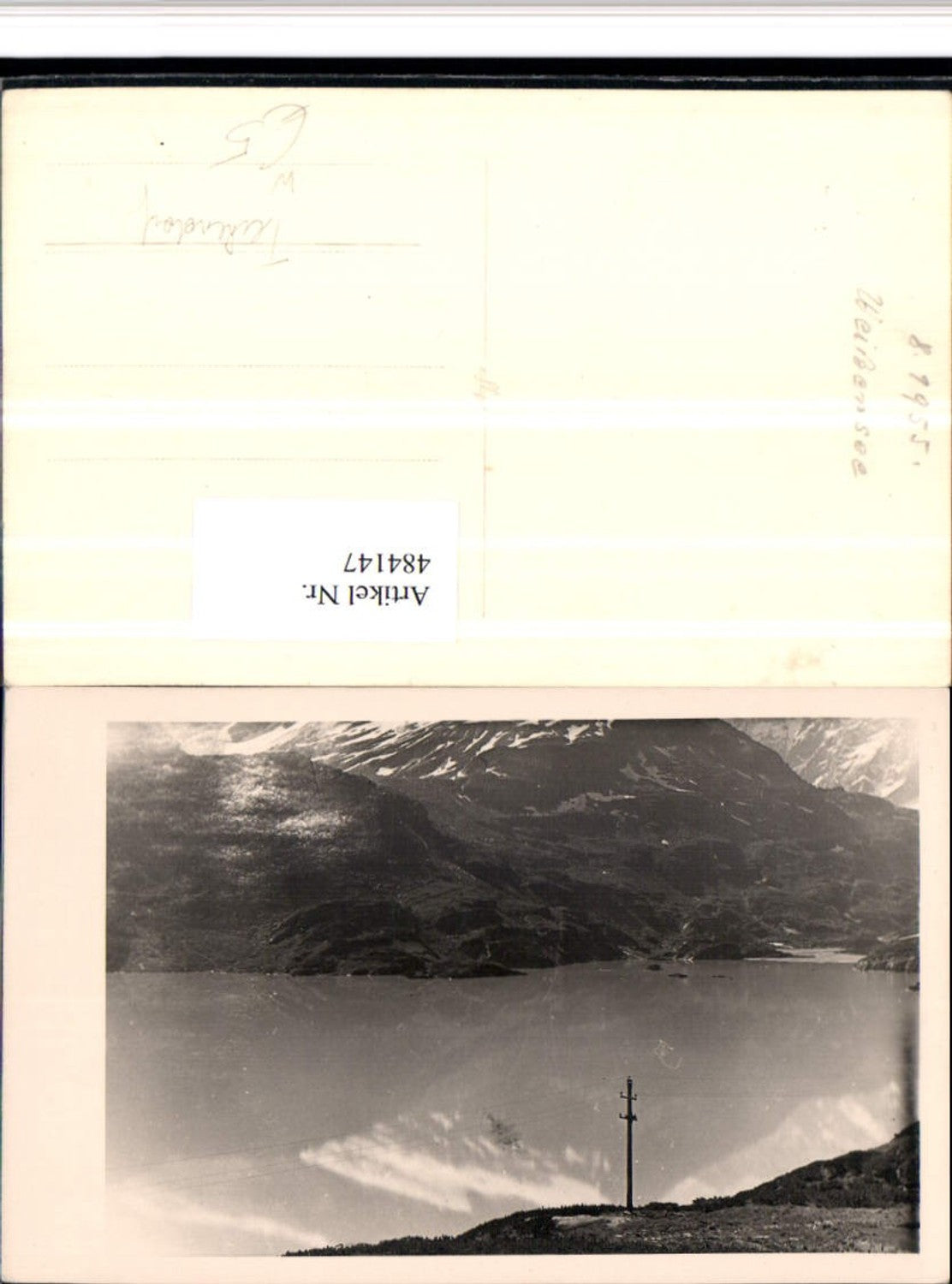 484147, Photo AK Weißensee Lake near Techendorf