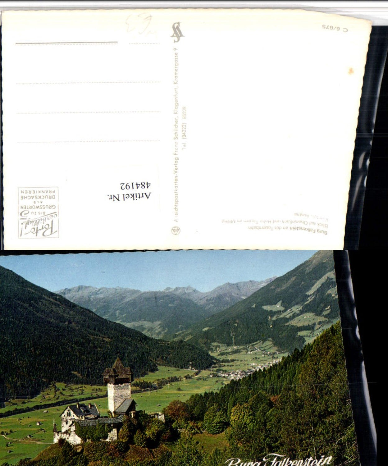 484192, Falkenstein Castle near Obervellach, mountain scenery