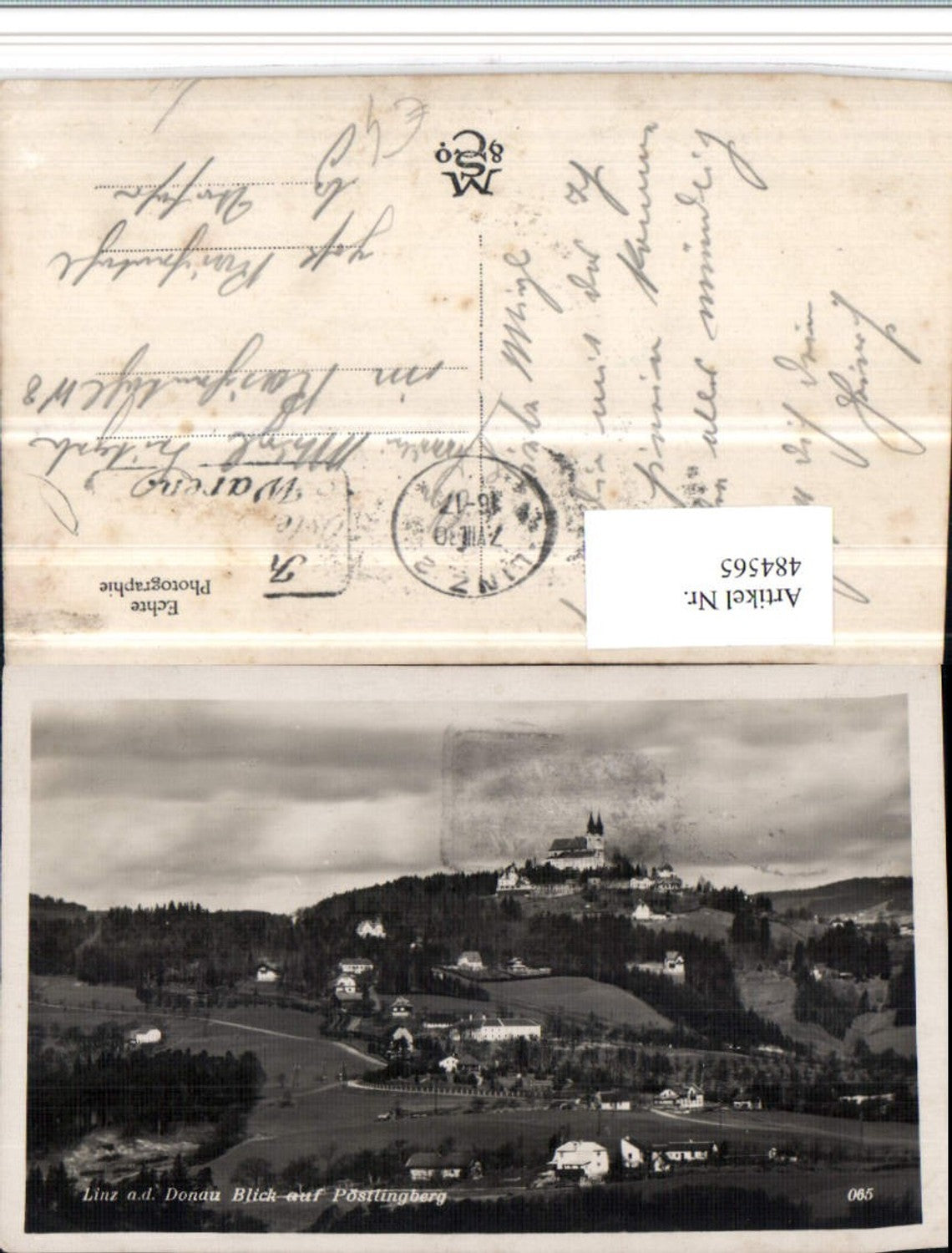 484565, Linz on the Danube, view of Pöstlingberg Church