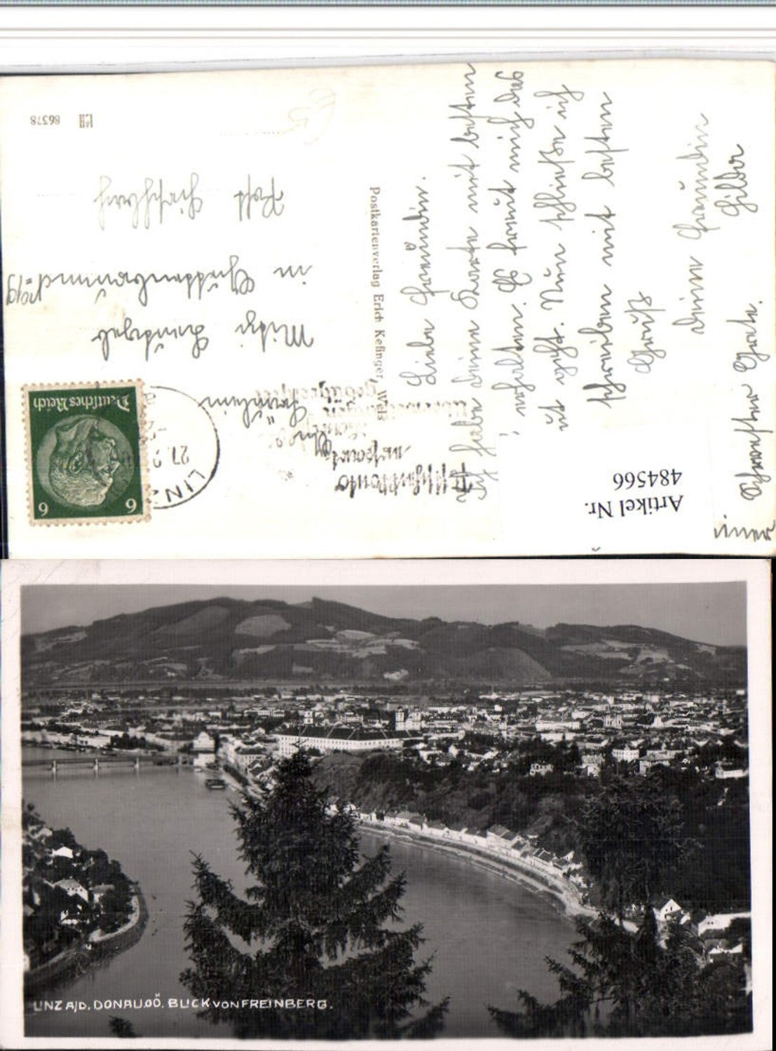484566, Linz on the Danube, view from Freinberg