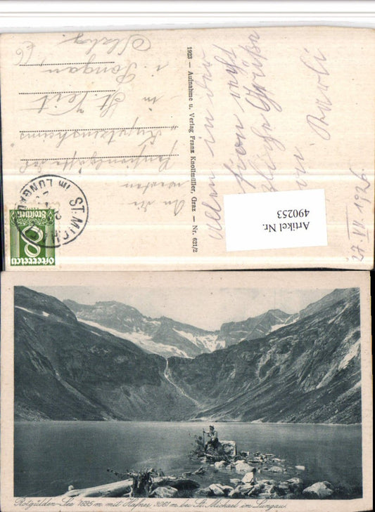 490253, Rotgülden-See near Muhr St. Michael with Hafner mountain scenery