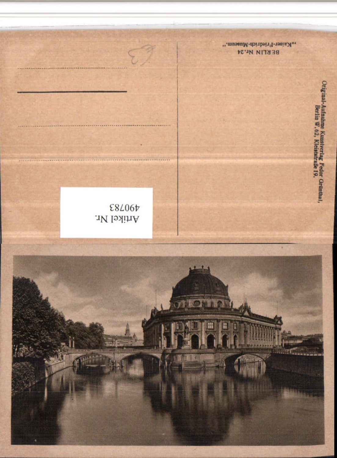 490783, Berlin Kaiser-Friedrich-Museum Building Bridge