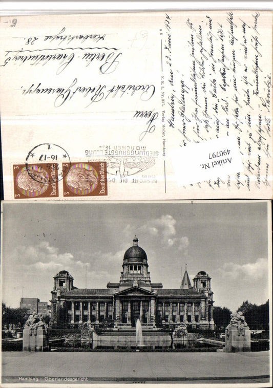 490797, Hamburg Higher Regional Court Settlement Exhibition Munich 1934