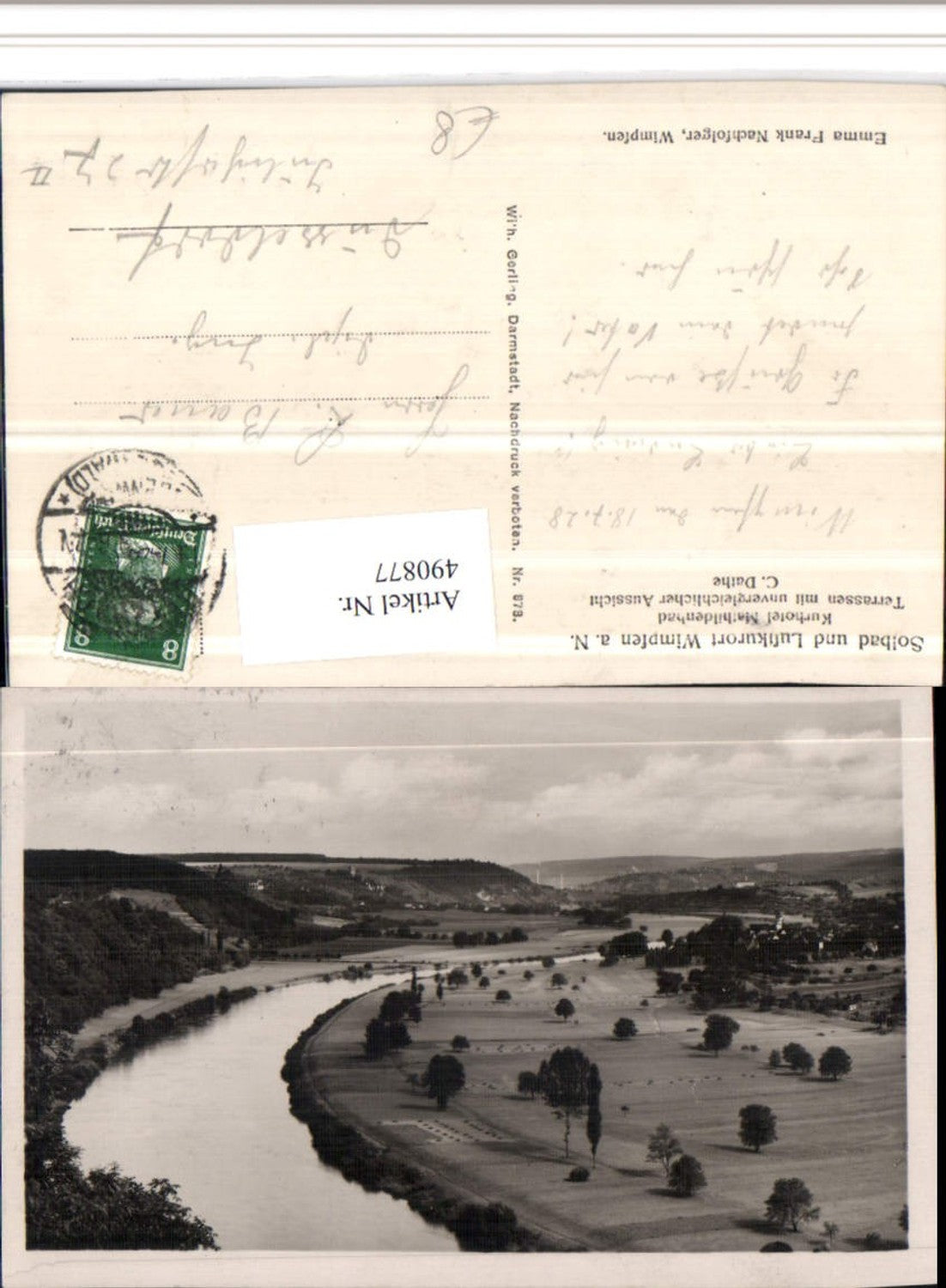 490877, Bad Wimpfen am Neckar, partial view of the river