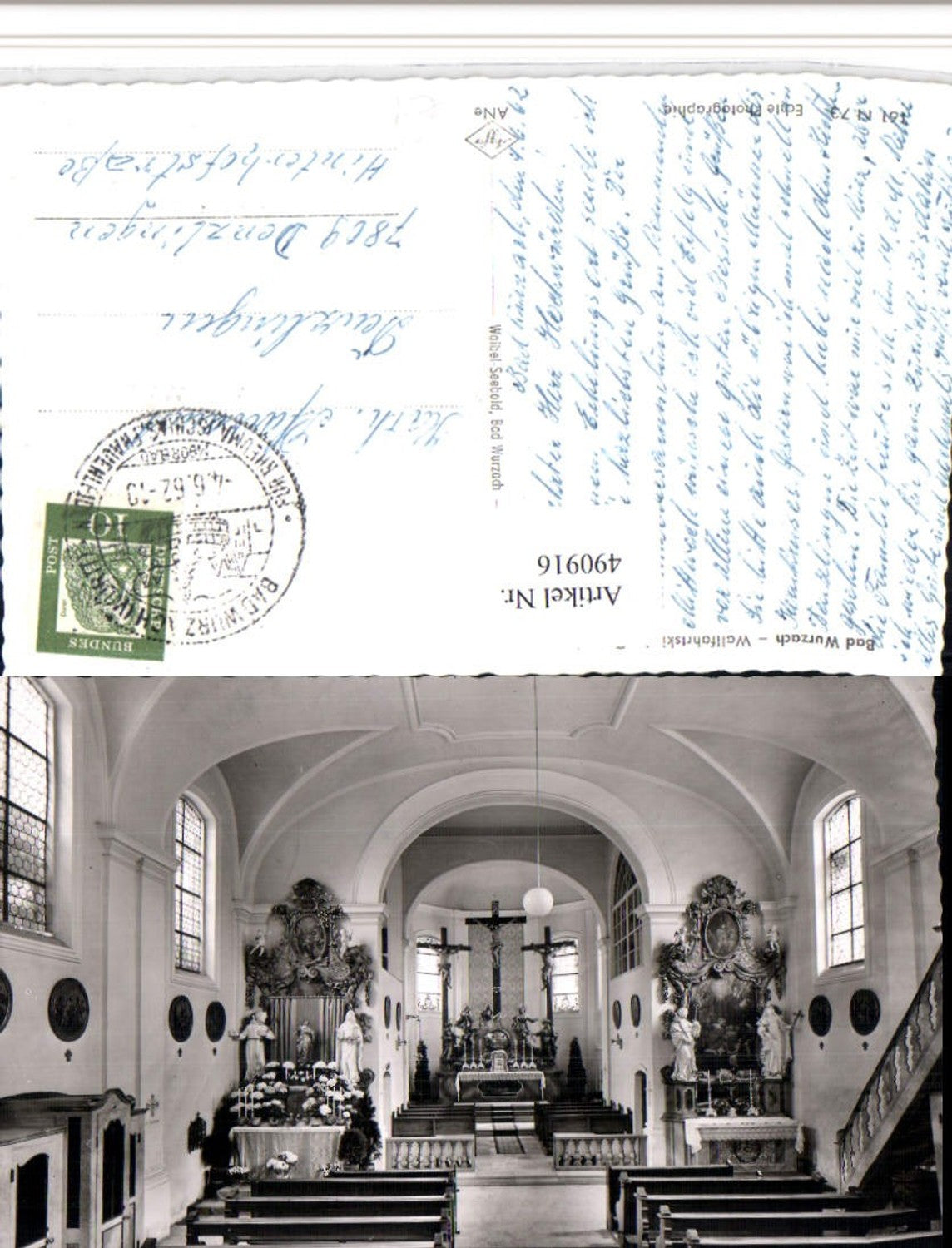 490916, Bad Wurzach Pilgrimage Church Gottesberg Interior view